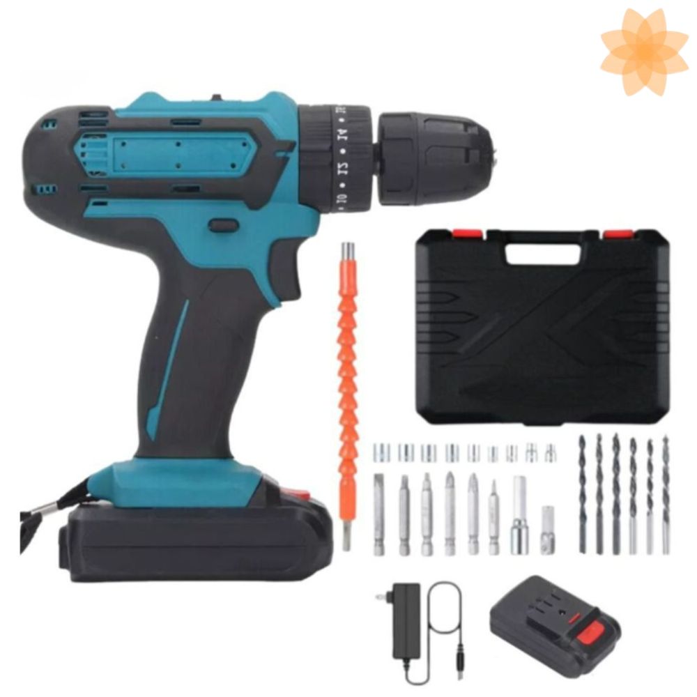 Taladro Azul Bateria Cuadrada Herramient